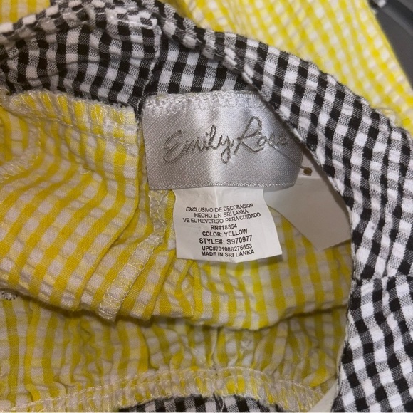 Emily Rose Yellow and Black Embellished Ruffled Sundress - Picture 2 of 3